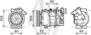 Diederichs DCK1508 - Компрессор кондиционера autospares.lv