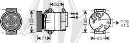 Diederichs DCK1502 - Компрессор кондиционера autospares.lv