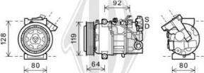 Diederichs DCK1510 - Компрессор кондиционера autospares.lv