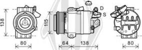 Diederichs DCK1512 - Компрессор кондиционера autospares.lv