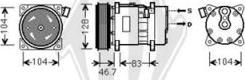 Diederichs DCK1584 - Компрессор кондиционера autospares.lv