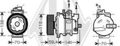 Diederichs DCK1578 - Компрессор кондиционера autospares.lv