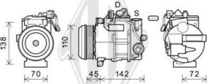 Diederichs DCK1699 - Компрессор кондиционера autospares.lv