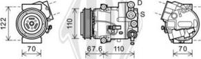 Diederichs DCK1695 - Компрессор кондиционера autospares.lv