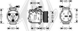 Diederichs DCK1696 - Компрессор кондиционера autospares.lv