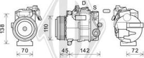 Diederichs DCK1698 - Компрессор кондиционера autospares.lv