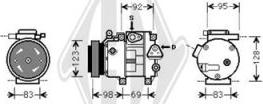 Diederichs DCK1644 - Компрессор кондиционера autospares.lv