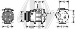 Diederichs DCK1642 - Компрессор кондиционера autospares.lv