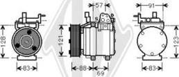 Diederichs DCK1647 - Компрессор кондиционера autospares.lv
