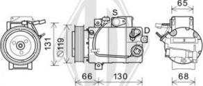 Diederichs DCK1658 - Компрессор кондиционера autospares.lv