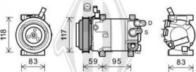 Diederichs DCK1657 - Компрессор кондиционера autospares.lv