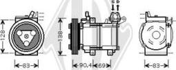 Diederichs DCK1667 - Компрессор кондиционера autospares.lv