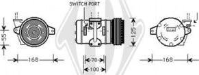 Diederichs DCK1600 - Компрессор кондиционера autospares.lv