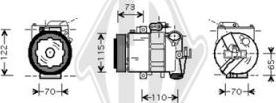Diederichs DCK1603 - Компрессор кондиционера autospares.lv