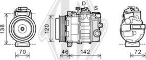 Diederichs DCK1602 - Компрессор кондиционера autospares.lv