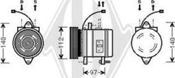 Diederichs DCK1619 - Компрессор кондиционера autospares.lv