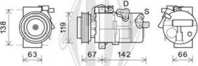 Diederichs DCK1686 - Компрессор кондиционера autospares.lv