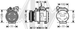 Diederichs DCK1680 - Компрессор кондиционера autospares.lv