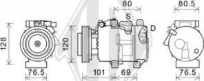 Diederichs DCK1687 - Компрессор кондиционера autospares.lv