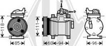 Diederichs DCK1639 - Компрессор кондиционера autospares.lv