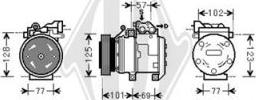 Diederichs DCK1635 - Компрессор кондиционера autospares.lv