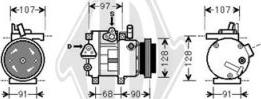 Diederichs DCK1638 - Компрессор кондиционера autospares.lv