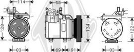 Diederichs DCK1633 - Компрессор кондиционера autospares.lv