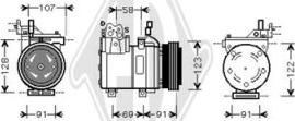Diederichs DCK1628 - Компрессор кондиционера autospares.lv