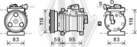 Diederichs DCK1679 - Компрессор кондиционера autospares.lv