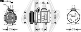 Diederichs DCK1092 - Компрессор кондиционера autospares.lv