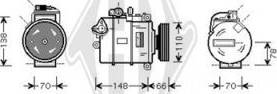 Diederichs DCK1045 - Компрессор кондиционера autospares.lv