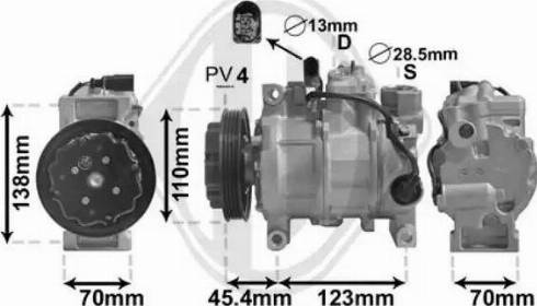 Diederichs DCK1047 - Компрессор кондиционера autospares.lv