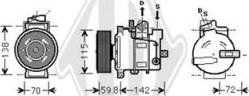 Diederichs DCK1061 - Компрессор кондиционера autospares.lv