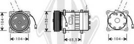 Diederichs DCK1003 - Компрессор кондиционера autospares.lv