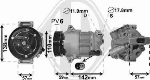 Diederichs DCK1016 - Компрессор кондиционера autospares.lv