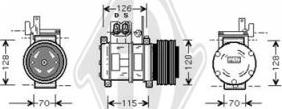 Diederichs DCK1086 - Компрессор кондиционера autospares.lv