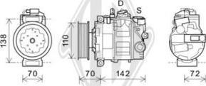 Diederichs DCK1081 - Компрессор кондиционера autospares.lv