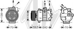 Diederichs DCK1034 - Компрессор кондиционера autospares.lv