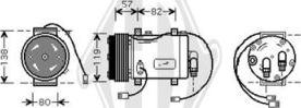 Diederichs DCK1035 - Компрессор кондиционера autospares.lv