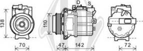 Diederichs DCK1025 - Компрессор кондиционера autospares.lv