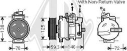 Diederichs DCK1074 - Компрессор кондиционера autospares.lv