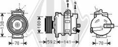 Diederichs DCK1073 - Компрессор кондиционера autospares.lv