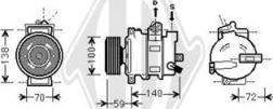 Diederichs DCK1072 - Компрессор кондиционера autospares.lv