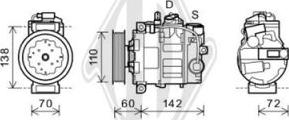 Diederichs DCK1077 - Компрессор кондиционера autospares.lv