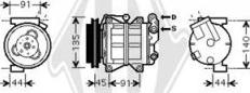 Diederichs DCK1194 - Компрессор кондиционера autospares.lv