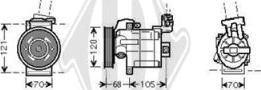 Diederichs DCK1193 - Компрессор кондиционера autospares.lv