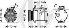 Diederichs DCK1149 - Компрессор кондиционера autospares.lv