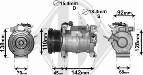 Diederichs DCK1152 - Компрессор кондиционера autospares.lv