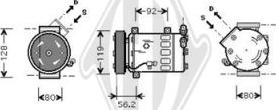 Diederichs DCK1161 - Компрессор кондиционера autospares.lv