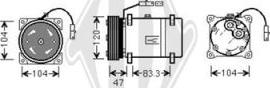 Diederichs DCK1168 - Компрессор кондиционера autospares.lv